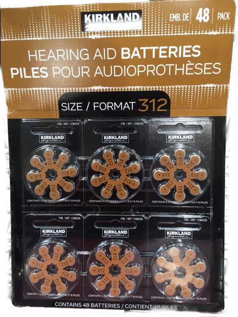 Hearing Aid Batteries Sz 312 48ct nq